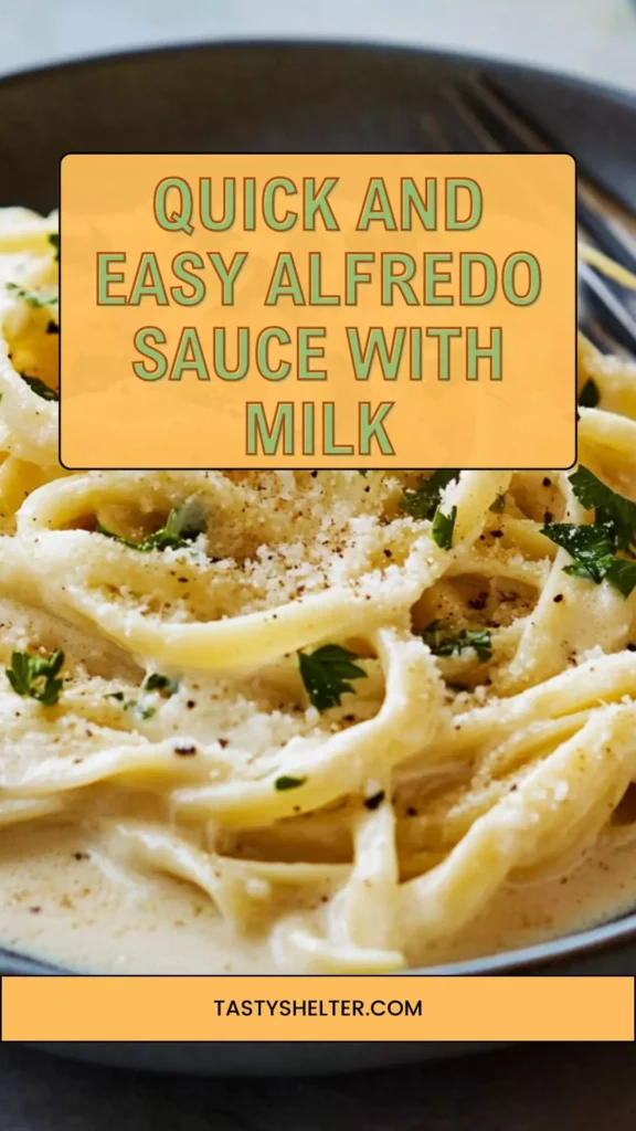 quick and easy alfredo sauce with milk