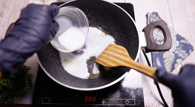 Step 2: Add Milk and Cream Cheese Step 2: Add Milk and Cream Cheese