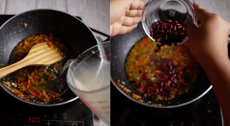 Step 3: Add the Black Beans and Broth Step 3: Add the Black Beans and Broth