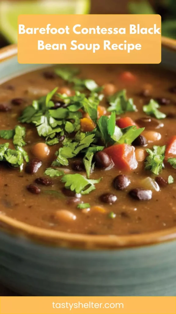 barefoot contessa black bean soup recipe