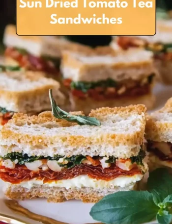 sun dried tomato tea sandwiches