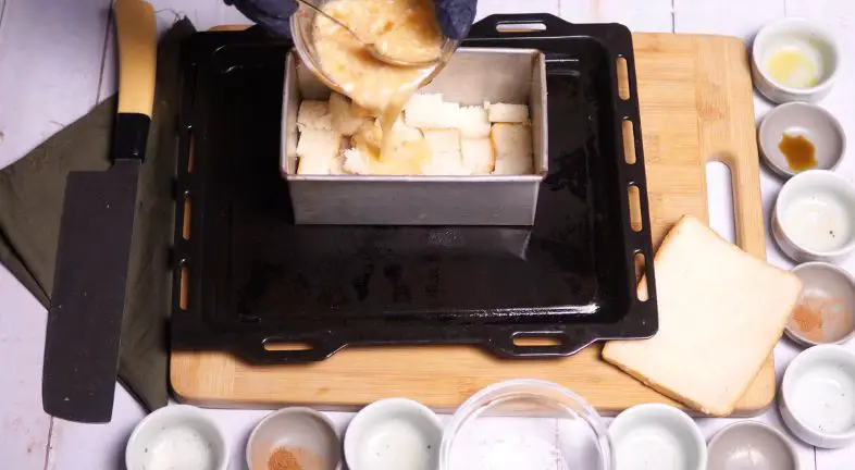Step 3: Combine Bread and Custard Step 3: Combine Bread and Custard