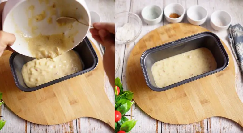 Step 6: Pour and Bake Step 6: Pour and Bake