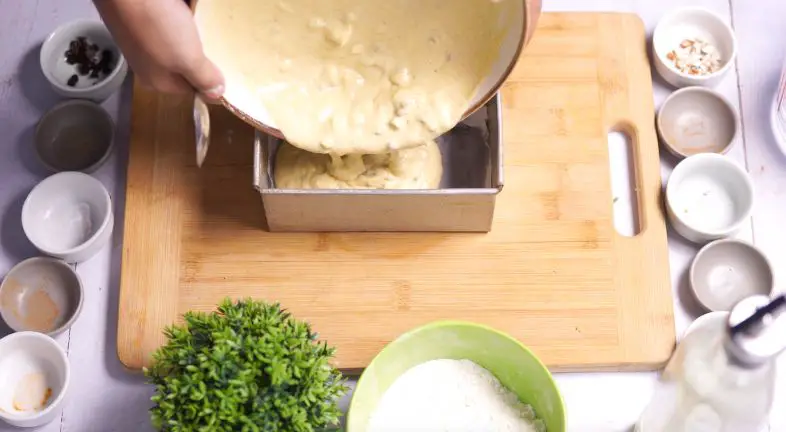 Step 8: Pour Batter into the Pan Step 8: Pour Batter into the Pan