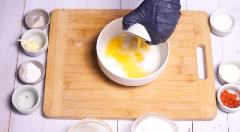 Step 4: Add the Eggs and Cream Step 4: Add the Eggs and Cream