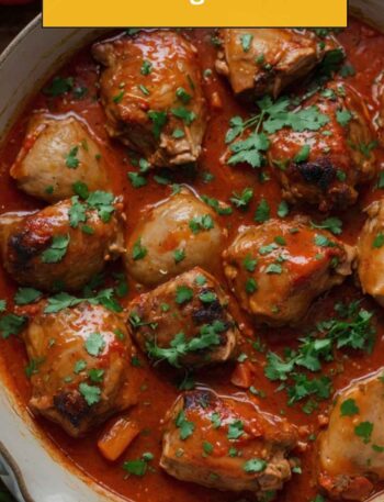 Tomato Braised Chicken Thighs