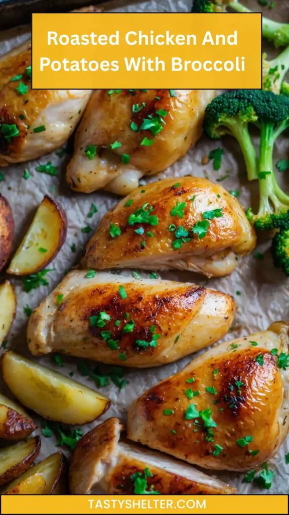 Roasted Chicken and Potatoes with Broccoli Recipe Roasted Chicken and Potatoes with Broccoli Recipe