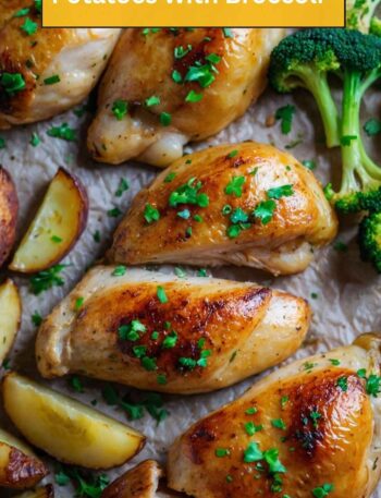 Roasted Chicken and Potatoes with Broccoli Recipe