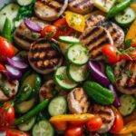 Grilled Chicken Sausages And Summer Vegetables Recipe