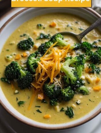 Healthier Cheddar Broccoli Soup