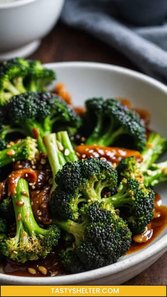 Homemade snack Roasted Asian Broccoli Homemade snack Roasted Asian Broccoli
