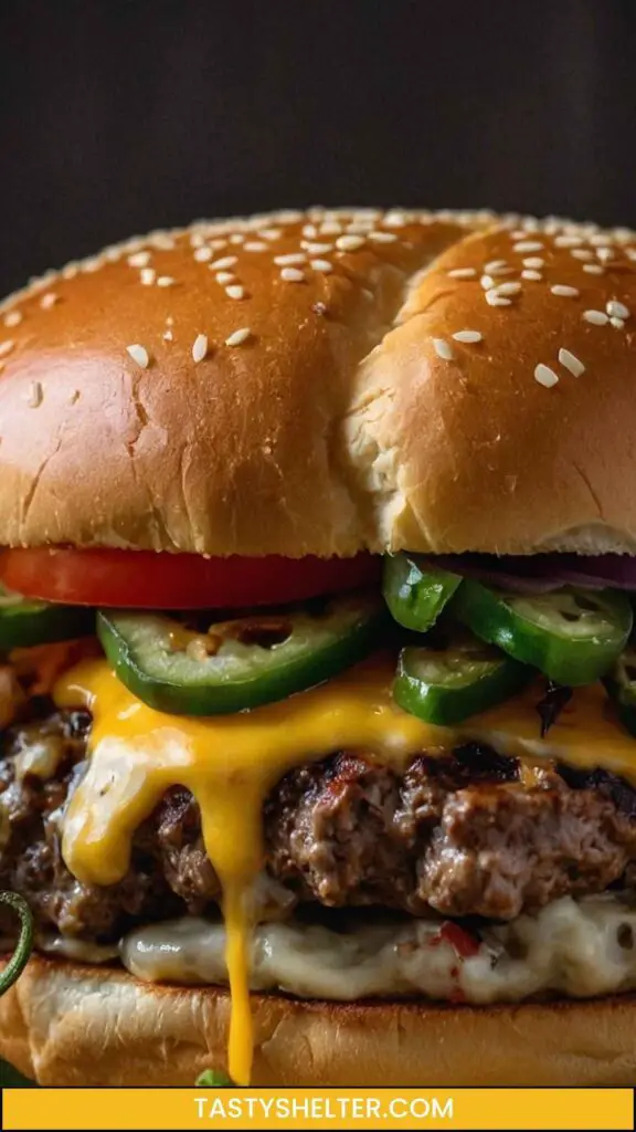 Jalapeno Cheddar Burger Jalapeno Cheddar Burger