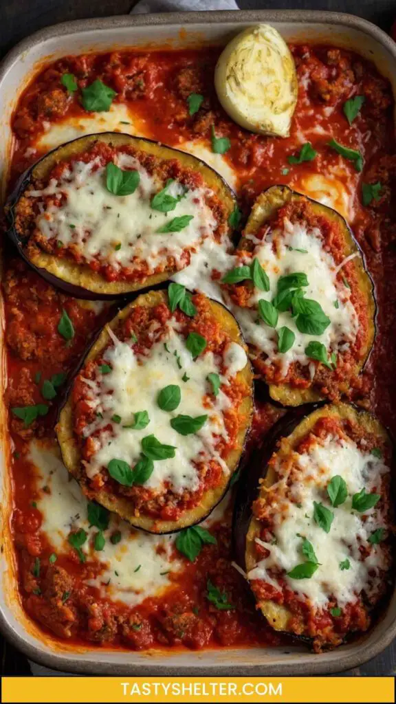 Low Carb Eggplant Parmesan