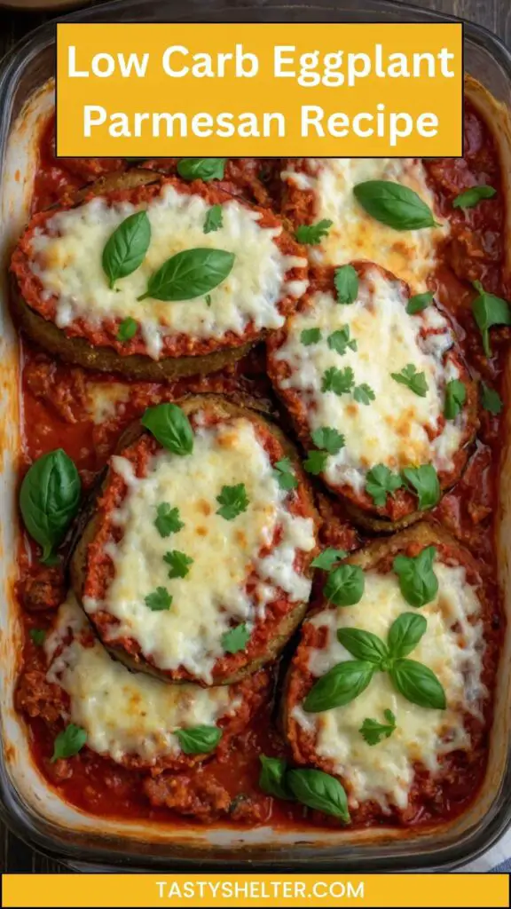 Low Carb Eggplant Parmesan Recipe