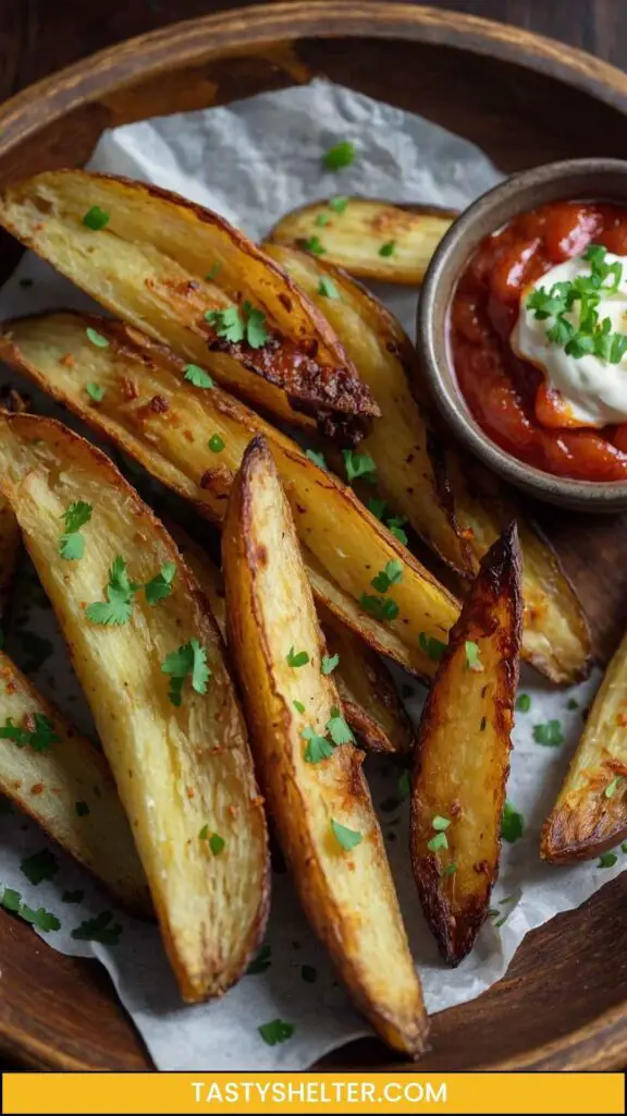 Crispy Baked Potato Wedges Recipe