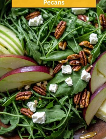 Arugula and Apple Salad with Goat Cheese and Pecans