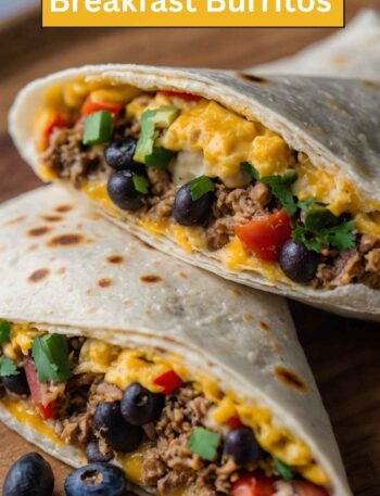 Healthy Freezer Breakfast Burritos