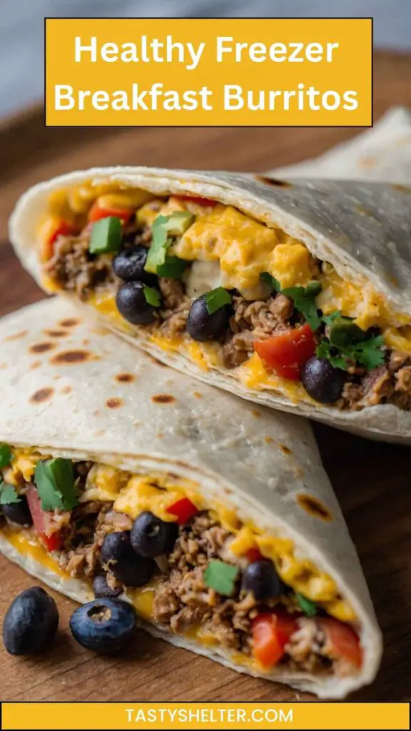 Healthy Freezer Breakfast Burritos