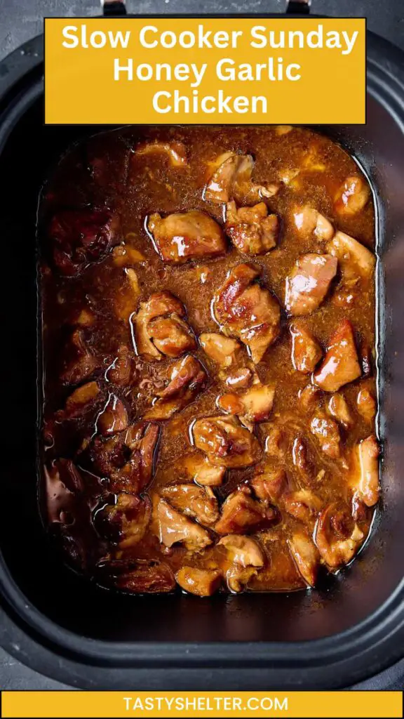 Slow Cooker Sunday Honey Garlic Chicken Slow Cooker Sunday Honey Garlic Chicken