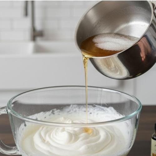 Step 4: Combine Syrup and Aquafaba Step 4: Combine Syrup and Aquafaba