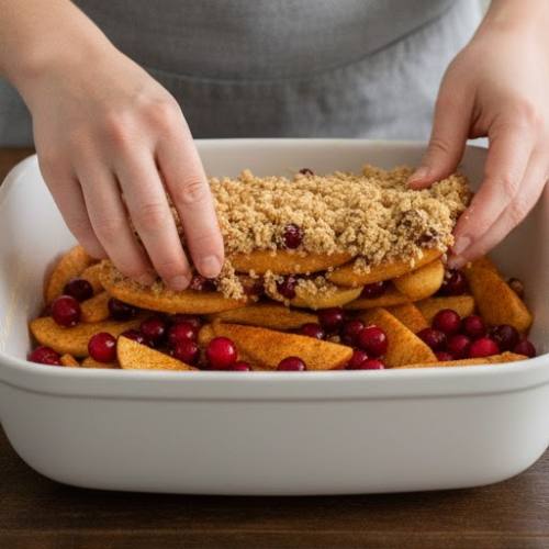 Step 5: Layer the Fruit Mixture