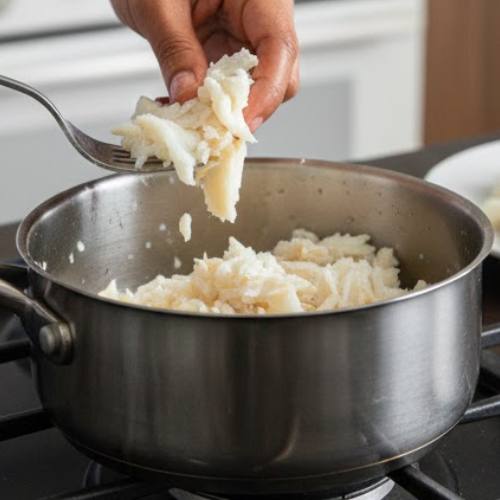 Step 2: Boiling the Cod