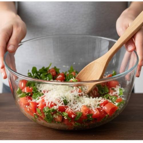 Step 4: Mix the Toppings Step 4: Mix the Toppings