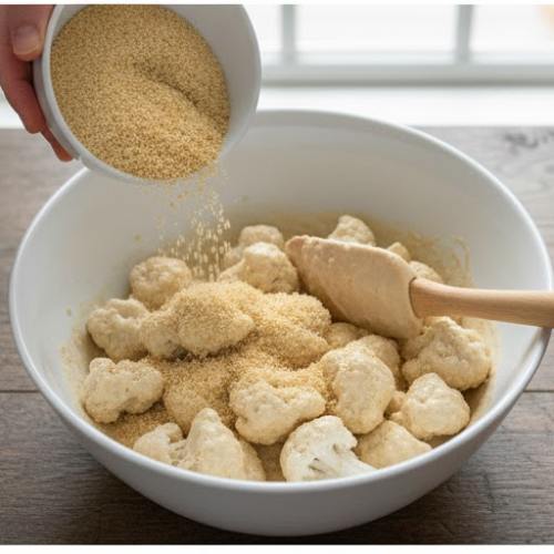 Step 6: Toss in the Breadcrumbs