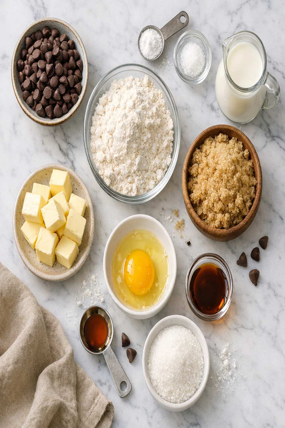 Air Fryer Chocolate Chip Cookie Recipe ingredients