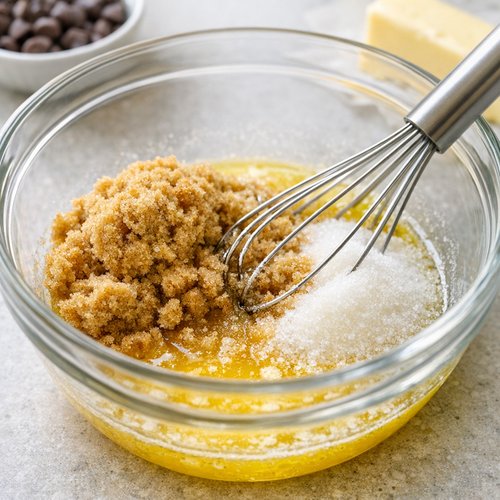 Step 1: Melt Your Butter and Combine with Sugars